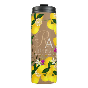 Termo Lemon Monogram Brown