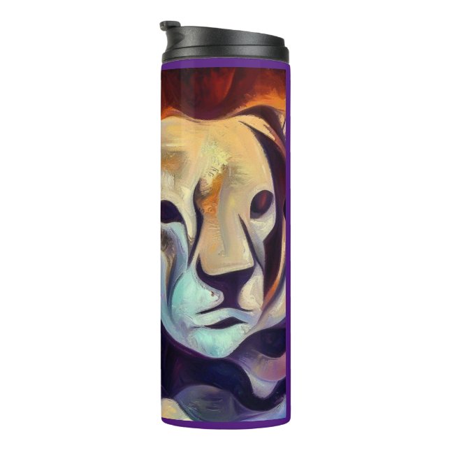 Termo León animal espiritual 3 (Rotado hacia la derecha)