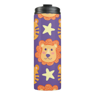 Termo Leones y tigres personalizados: Vintage