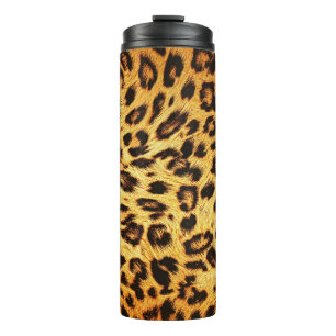 Termo Leopard de moda: Patrón de diseño de piel.