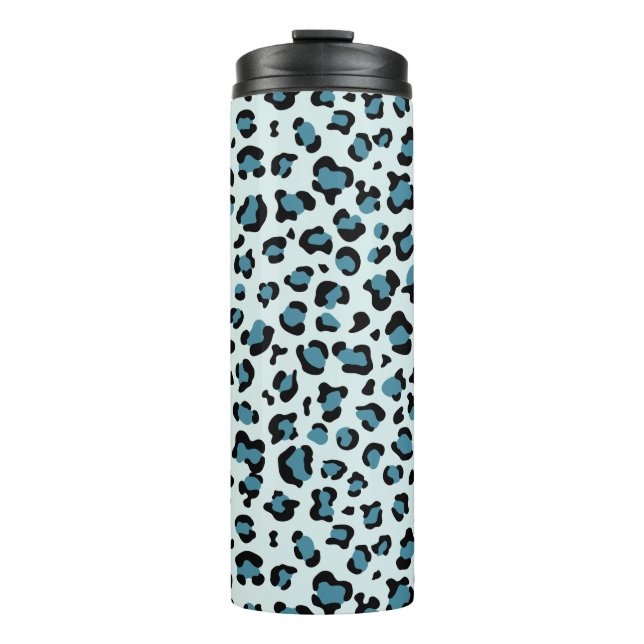 Termo Leopard Print, Leopard Spots, Blue Leopard (Anverso)
