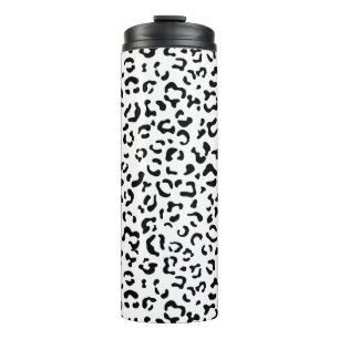 Termo Leopard Print, Leopard Spots, Negro Y Blanco