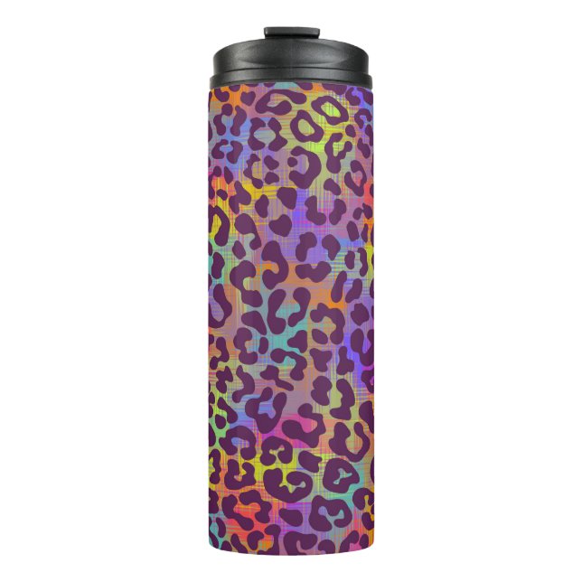 Termo Leopard skin pattern. Repeating seamless animal ba (Anverso)
