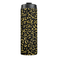 Leopardo de oro, Purpurina de oro, patrón de leopa