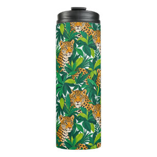 Termo Leopardos entre exuberante vegetación tropical