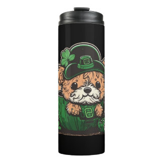 Termo Leprechaun Cachorros Pegatina, Día de San Patricio