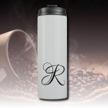 Letra blanca 3D caligrafía carta inicial | Gris Pa