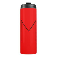 Letra inicial color rojo Minimalista moderno monog