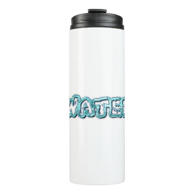 Termo Letras de agua potable (Anverso)