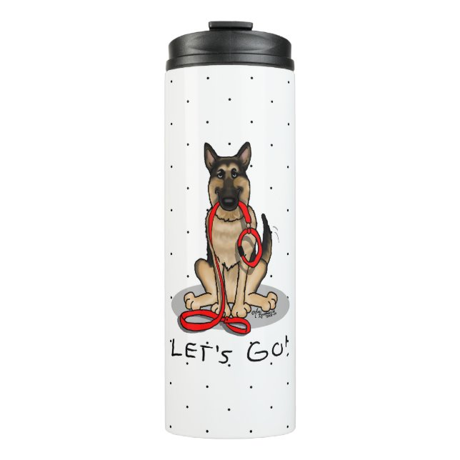 Termo Let's Go! Walk German Shepherd Dog (black tan) (Anverso)