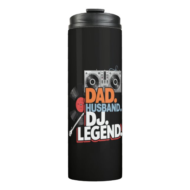 Termo Leyenda de DJ, padre y esposo (Anverso)