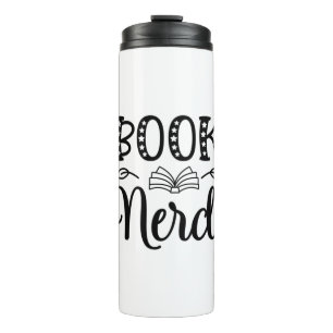 Termo Leyendo Nerd libro de arte