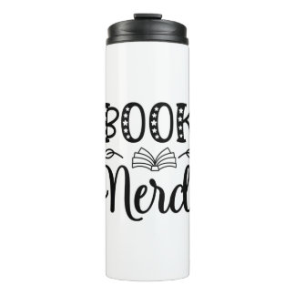 Termo Leyendo Nerd libro de arte