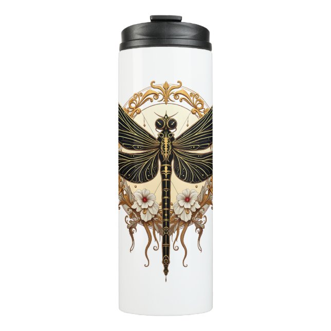 Termo Libélula Art Nouveau Elegante Steampunk (Anverso)