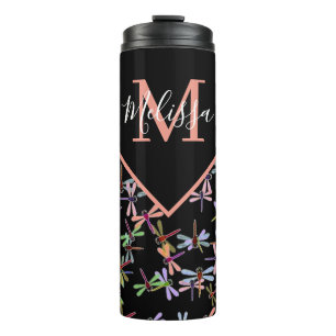 Termo Libélulas personalizadas coloridas  