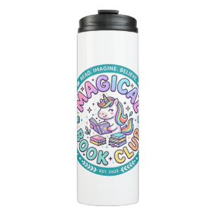 Termo Libro Mágico de Unicornios Camiseta Divertida Gráf