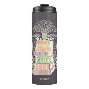 Termo Libros y café Lover Personalizado