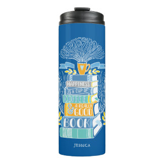 Termo Libros y café Lover Personalizado