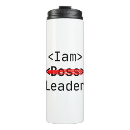 Termo Líder de iam de personalización no de abucheos