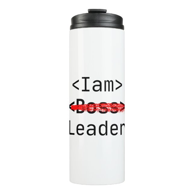 Termo Líder de iam de personalización no de abucheos (Anverso)