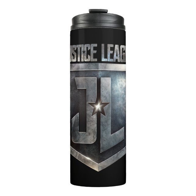 Termo Liga de la Justicia | Escudo JL metálico (Anverso)