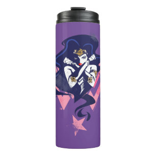 Termo Liga de la Justicia  Mujer Maravilla y arte pop sí