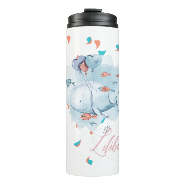 Termo Lilibet nombrados regalos mágicos de ballena para  (Anverso)