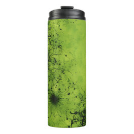 Termo Lima Verde Grunge con Acentos Negros