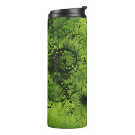 Termo Lima Verde Grunge con Acentos Negros