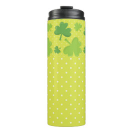 TERMO LIME GREEN WITH GREEN IRISH CELTIC SHAMROCKS