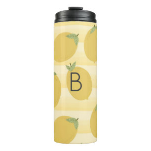 Termo Limones Amarillos Frutas De Verano Acuarela Divert