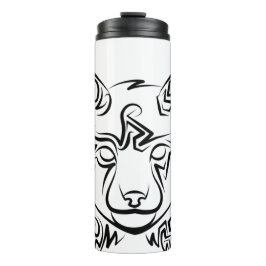 Termo Linces tribales negros y blancos