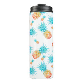 Termo Lindo acuarela Trópico Fruto Pineapple Patrón