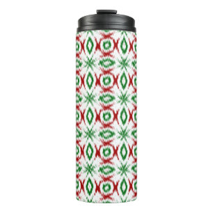 Termo Lindo Ikat Navideño Minimalista Quirky Cabincore