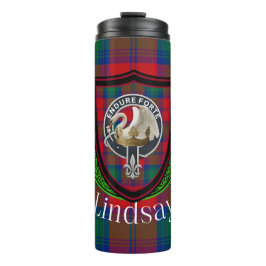 Termo Lindsay Scottish Clan Tartan & Crest