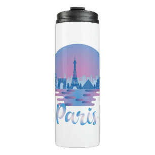 Termo Línea aérea de París - Francia Travel