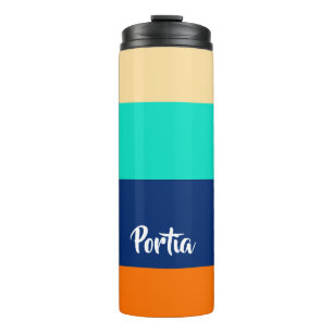 Termo Líneas multicolores con patrones