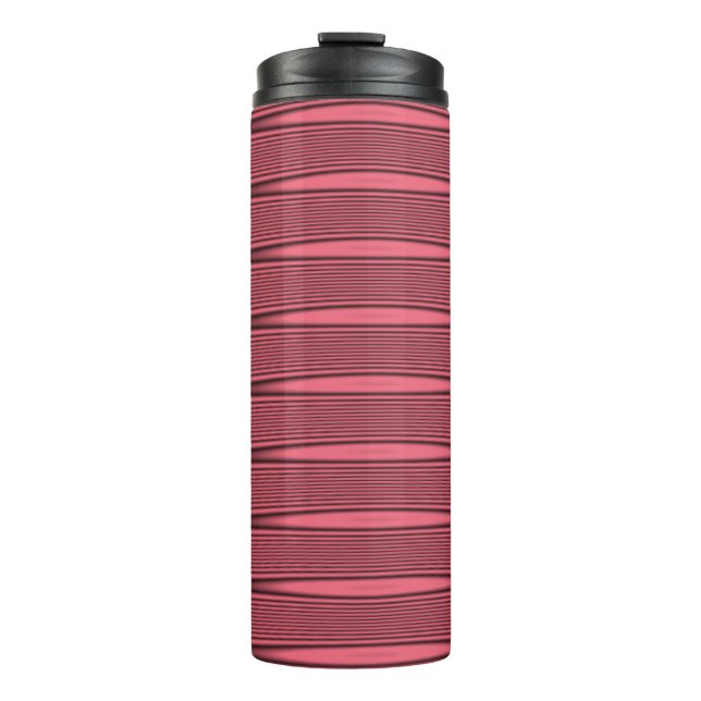 Termo Líneas onduladas rosadas y negras (Anverso)