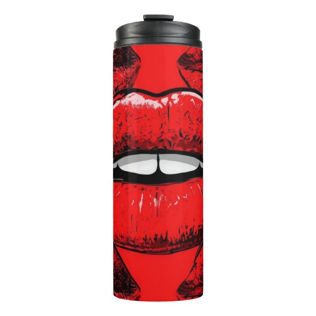 Termo Lips Tumbler - Sip con actitud (Anverso)
