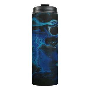 Termo Líquido psicodélico azul oscuro