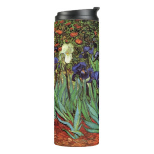 Termo Lirios de Vincent van Gogh, Arte de Jardín Vintage
