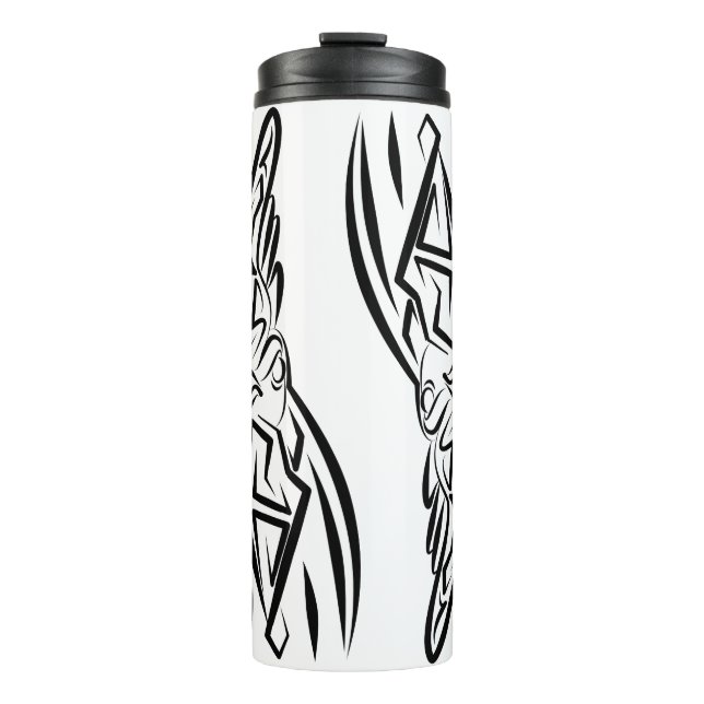 Termo Lista tribal negra y blanca (Anverso)