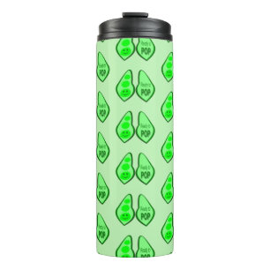 Termo Listo para abrir un café verde preñado