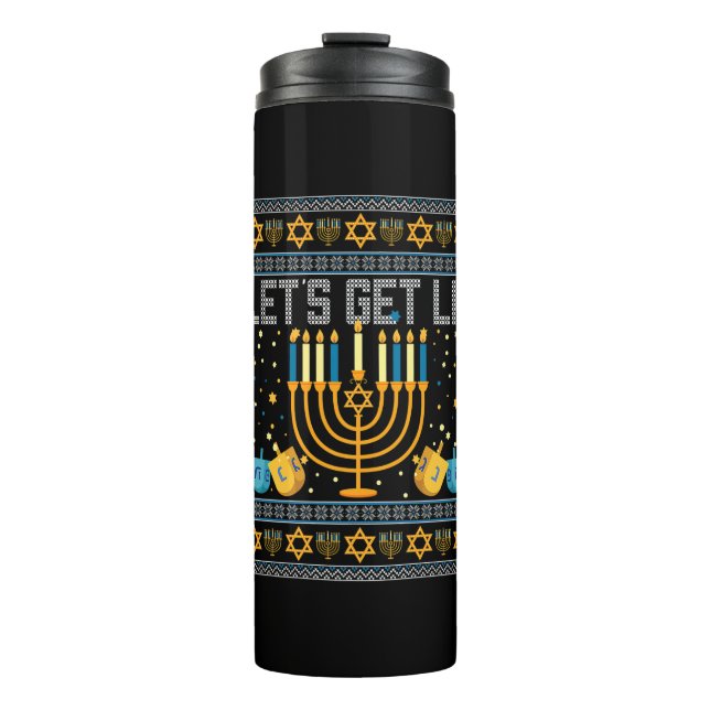 Termo Lit Menorah Jewish Pun Ugly Hanukkah Chan (Anverso)