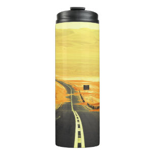 Termo Liwa Oasis Asphalt Road, Dunas.