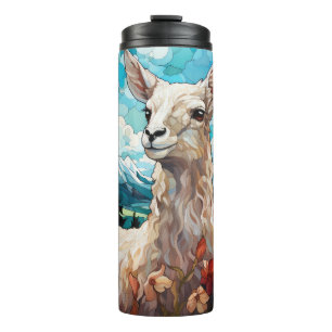 Termo Llama a Tumbler de vidrio templado