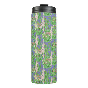 Termo Llama de la acuarela y modelo de Catus