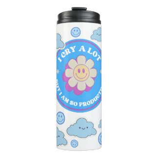 Termo Lloro mucho pero soy muy productiva Taza térmica