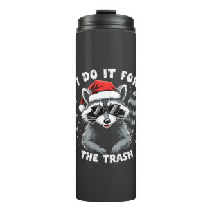 Termo Lo hago por el mapache de Navidades divertidos