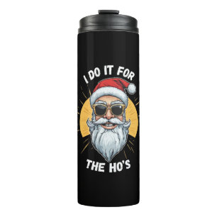 Termo Lo hago por las tetas Santa navidad divertido